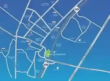Wadhwa Atmosphere O2 location map, Mulund (W)